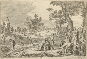 Israelitas coletando maná